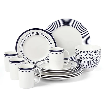 kate spade new york Charlotte Street East 16-pc Dinnerware Set, Service for 4