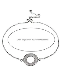 Nicole Miller Cubic Zirconia Halo Flower Bracelet