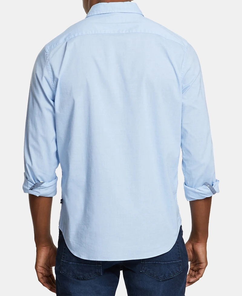 Nautica Men's Classic-Fit Stretch Solid Oxford Button-Down Shirt