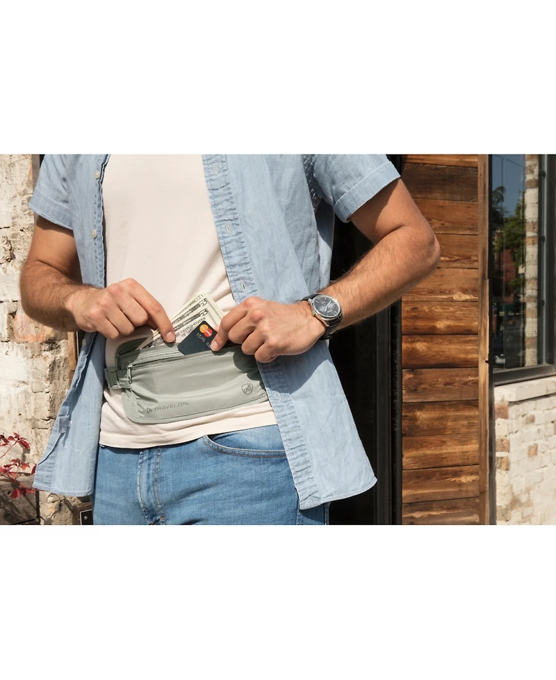 Travelon Rfid Blocking Undergarment Waist Pouch