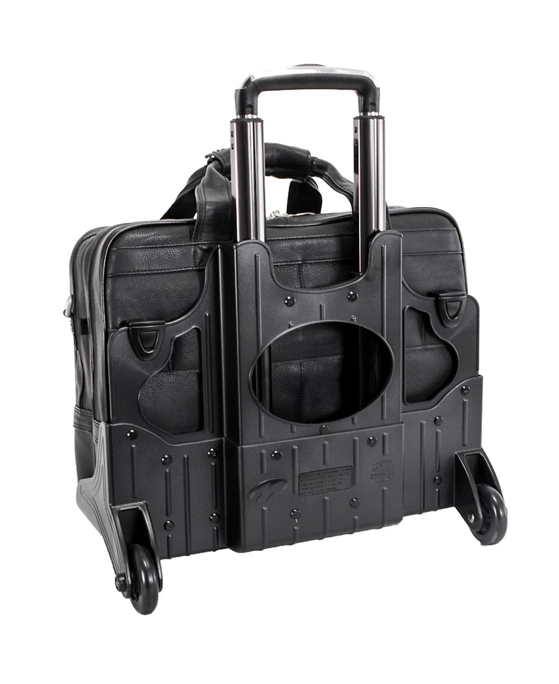 McKlein Gold Coast, 17" Patented Detachable -Wheeled Laptop Briefcase