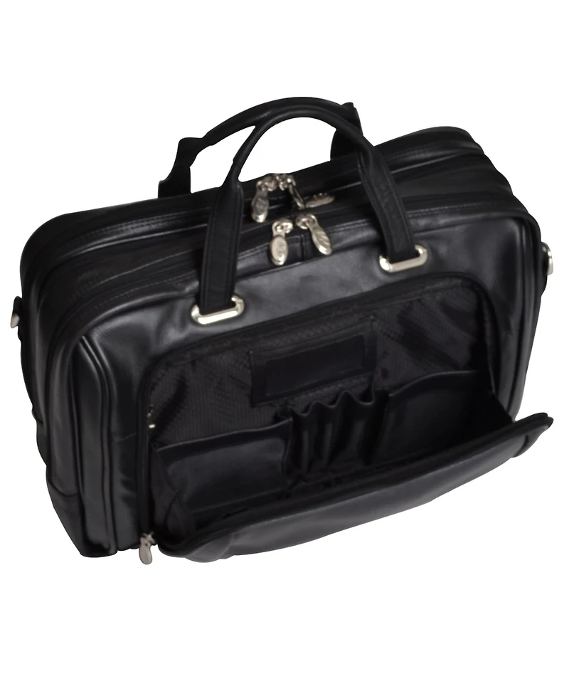 Mcklein West Loop Expandable Double Compartment Briefcase