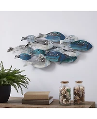 Danya B. School of Fish Modern Metal Wall Art