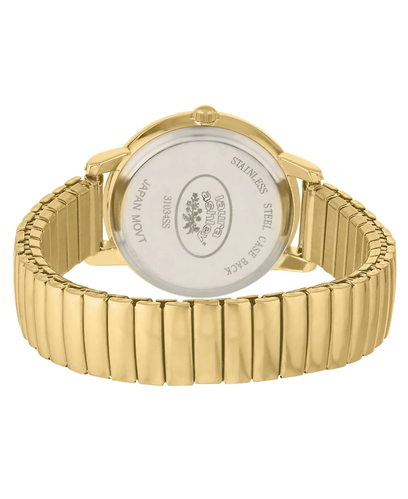 Laura Ashley Gold Stretch Bracelet Watch
