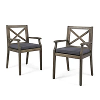 Perla Outdoor Dining Chair, Set of 2
