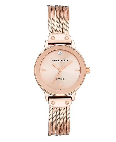 Anne Klein Sunray Dial with A Genuine Diamond Watch