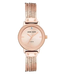 Anne Klein Sunray Dial with A Genuine Diamond Watch