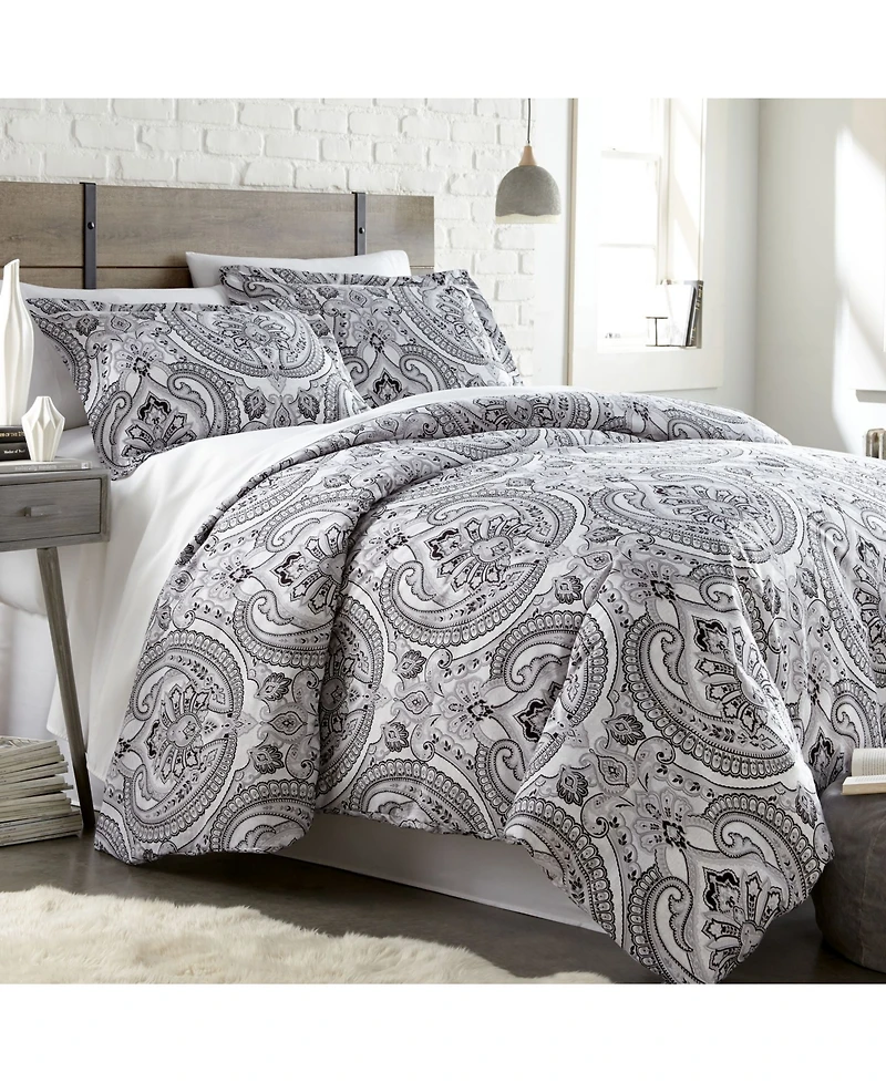 Southshore Fine Linens Classic Paisley 3-Pc. Duvet Cover Set