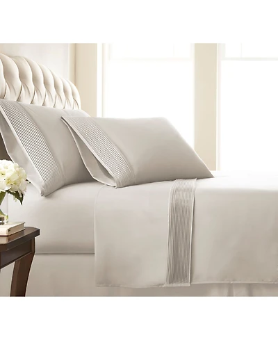 Southshore Fine Linens Classy Pleated 21" Extra Deep Pocket Sheet Set, Queen