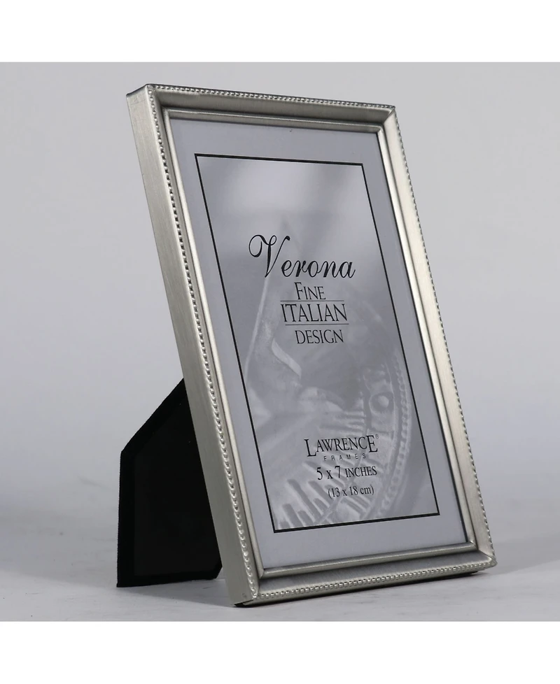 Lawrence Frames Antique Pewter Picture Frame - Bead Border Design