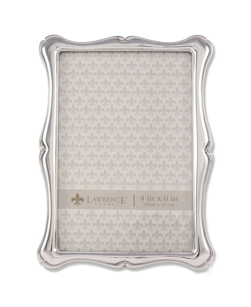 Lawrence Frames 710246 Silver Metal Romance Picture Frame - 4" x 6"