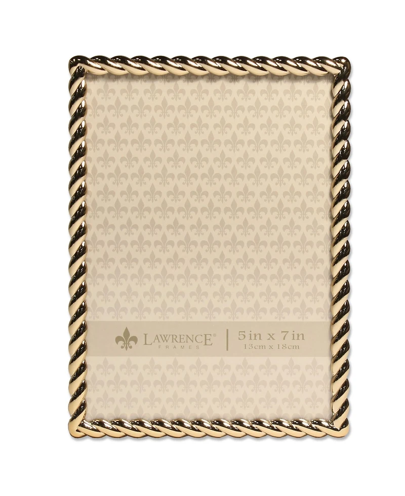 Lawrence Frames Golden Rope Picture Frame - 5" x 7"