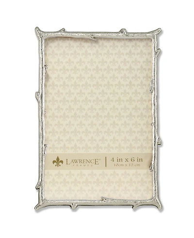 Lawrence Frames Silver Metal Picture Frame with Natural Branch Design