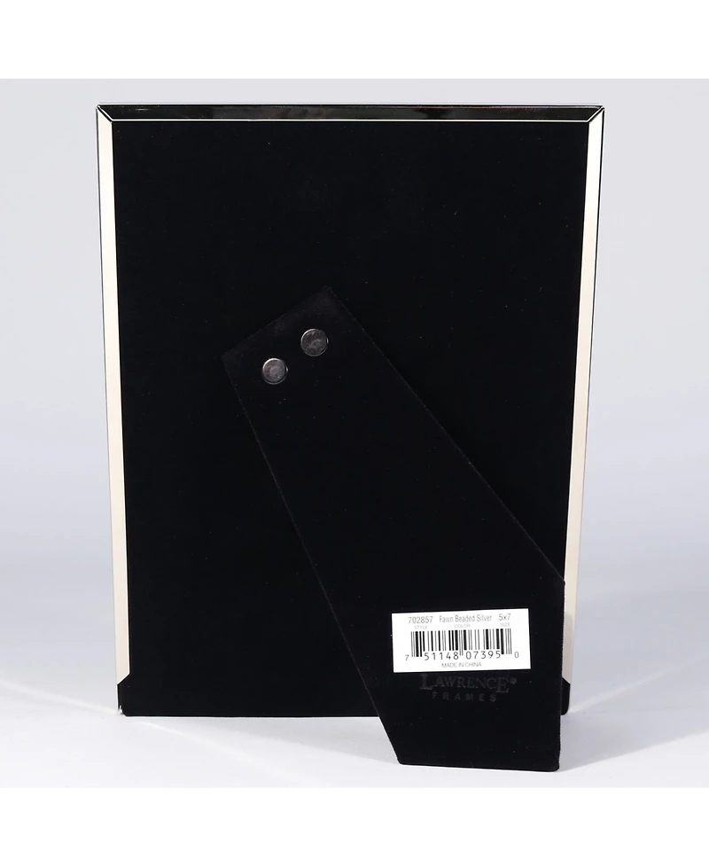 Lawrence Frames Fawn Pin Dot Pattern Silver Metal Picture Frame - 5" x 7"