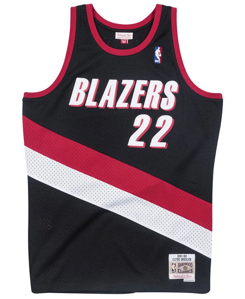 Mitchell & Ness Big Boys Clyde Drexler Portland Trail Blazers Hardwood Classic Swingman Jersey