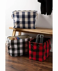 Design Import Storage Bin Buffalo Check, Rectangle