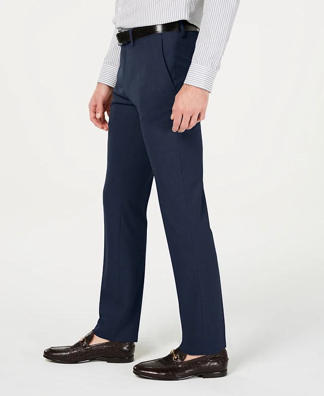 green emerald velvet dress Kenneth Cole Reaction Men's Modern-Fit Micro-Check Dress Pants main image 0