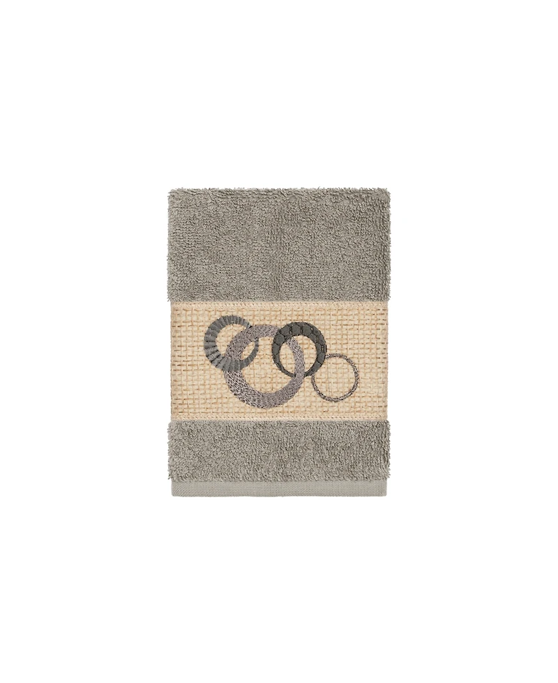 Linum Home Turkish Cotton Annabelle Embellished Washcloth