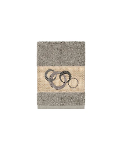Linum Home Turkish Cotton Annabelle Embellished Washcloth