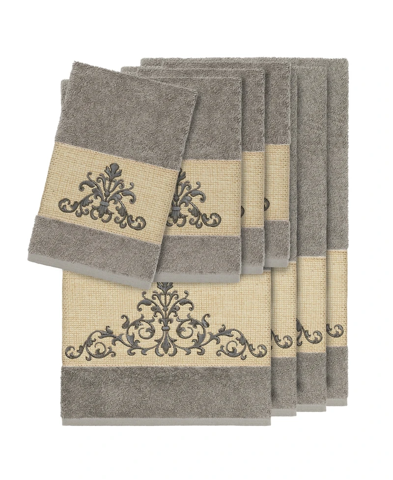 Linum Home Turkish Cotton Scarlet -Pc. Embellished Towel Set