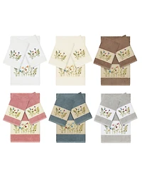 Linum Home Turkish Cotton Serenity -Pc. Embellished Towel Set