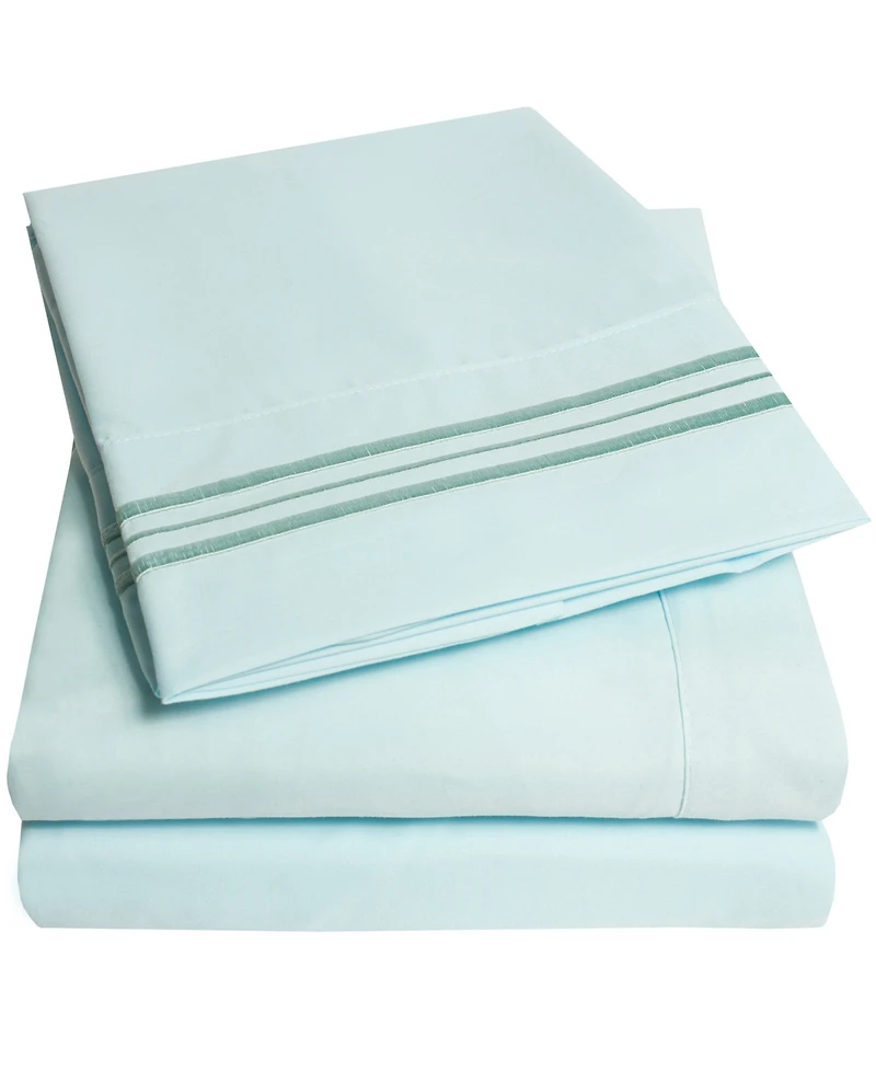 Sweet Home Collection Microfiber 3-Pc. Sheet Set