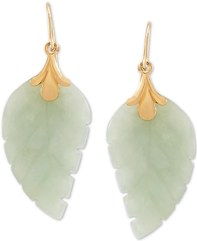 Leaf Earrings in 10k Gold