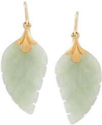 Leaf Earrings in 10k Gold