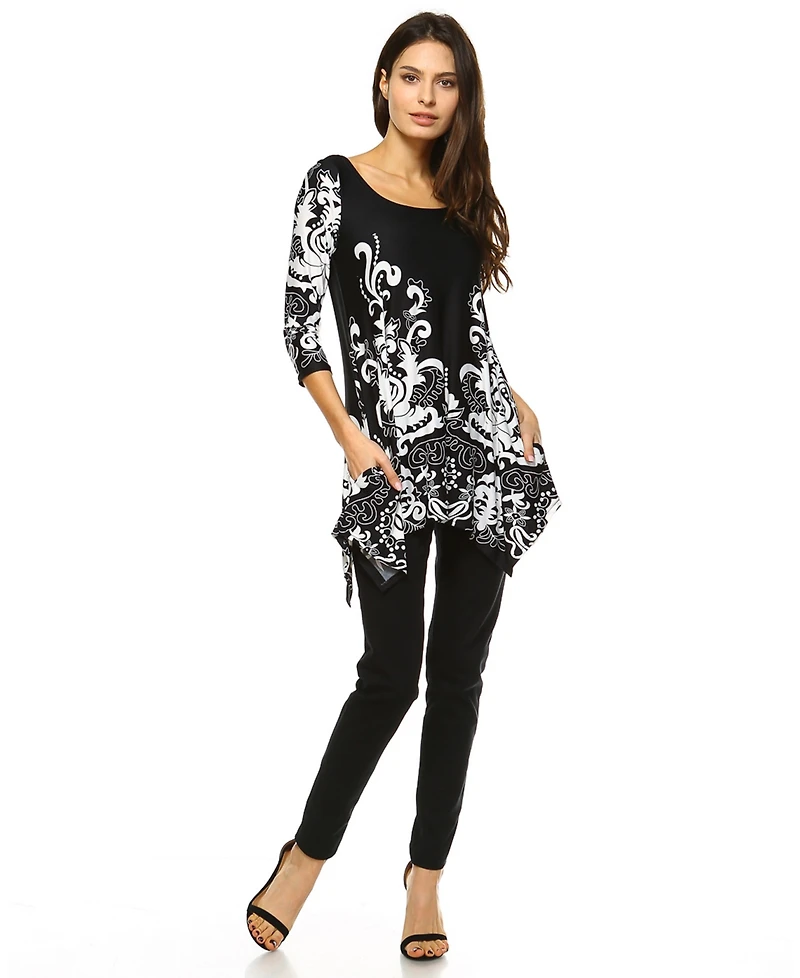 White Mark Women's Yanette Tunic
