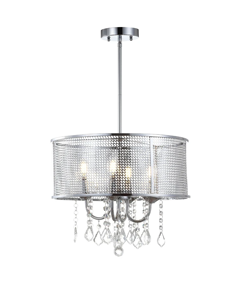 Jonathan Y Avah 17" Adjustable Led Drop Pendant