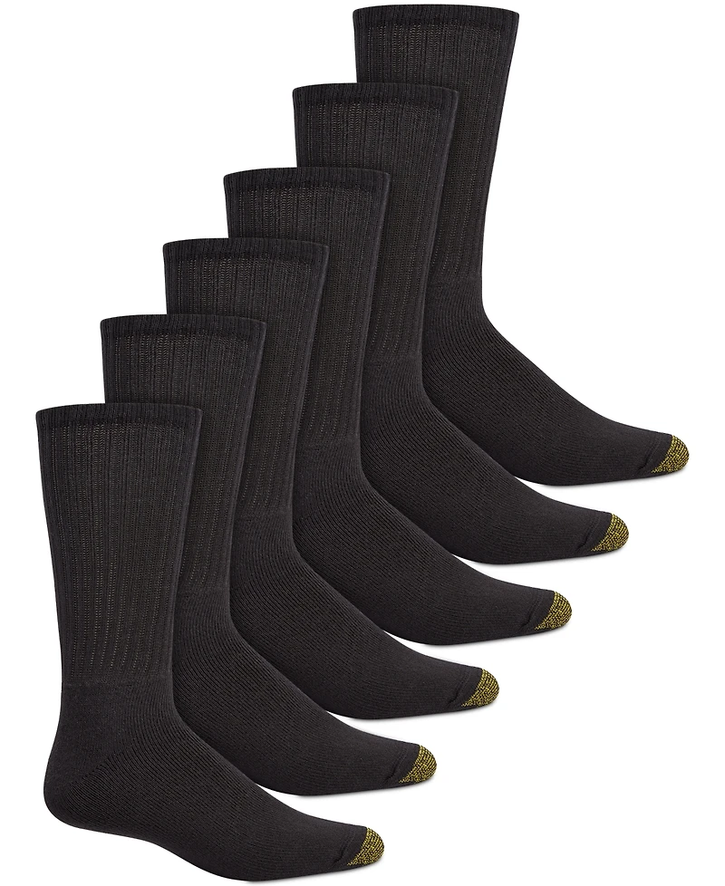 Gold Toe Men's 6-Pack Casual Harrington Socks