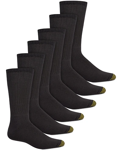 Gold Toe Men's 6-Pack Casual Harrington Socks