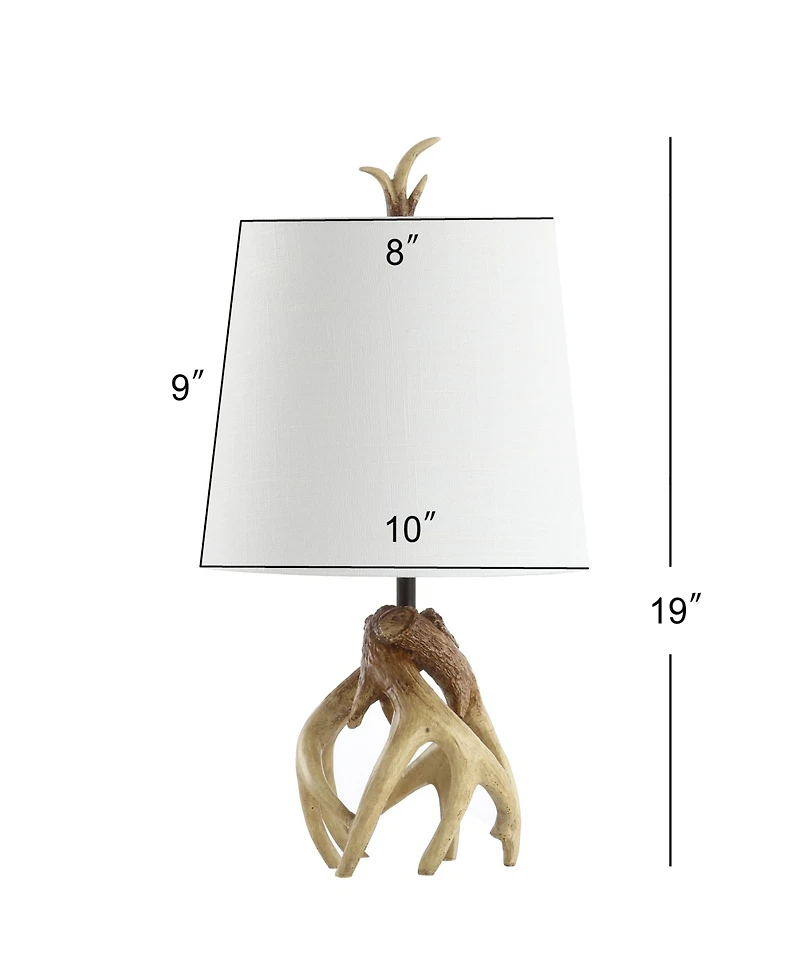 Jonathan Y Vermont 19" Antler Led Table Lamp