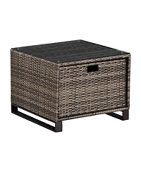 Tommy Hilfiger Oceanside Outdoor Side Table with Storage
