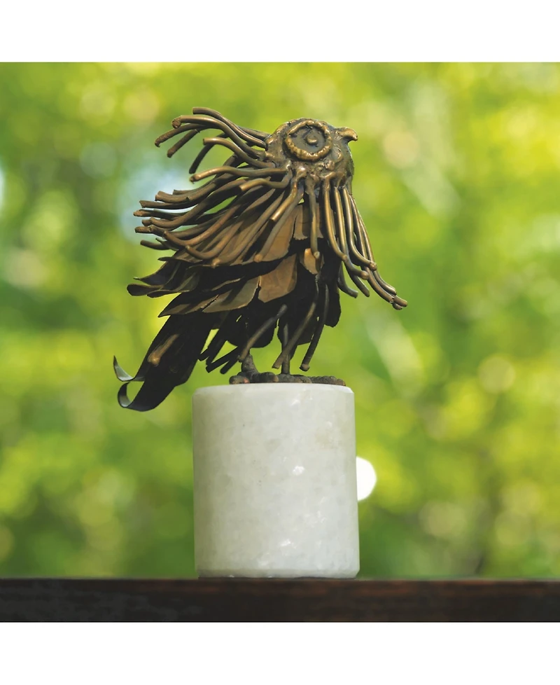Global Views Brass Mod Owl