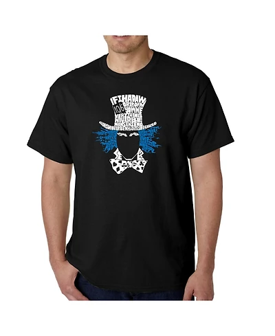 La Pop Art Mens Word T-Shirt - The Mad Hatter
