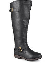 Journee Collection Women's Spokane Extra Wide Calf Knee High Riding Boots