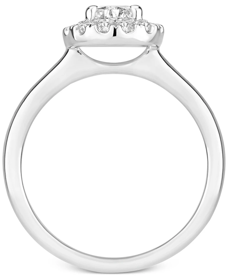 Diamond Pear Halo Engagement Ring (1 ct. t.w.) in 14k White, Yellow or Rose Gold