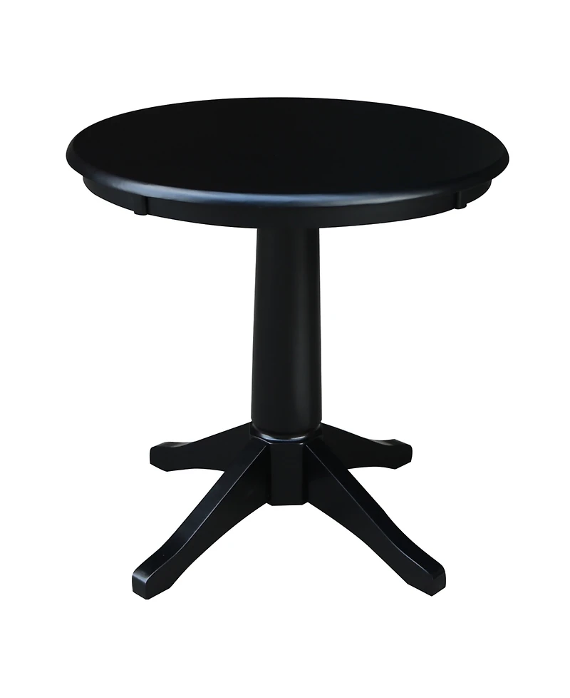International Concepts 30" Round Top Pedestal Table- 28.9"H