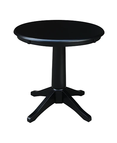 International Concepts 30" Round Top Pedestal Table- 28.9"H
