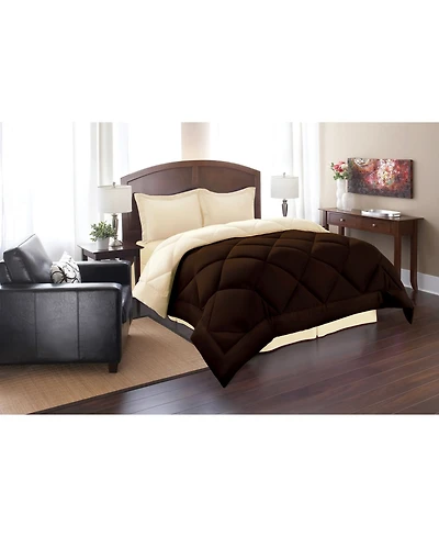 Elegant Comfort Reversible Down Alternative 3 Pc. Comforter Sets, Full/Queen