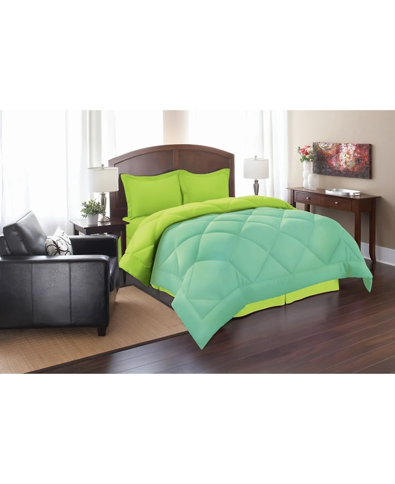 Elegant Comfort Reversible Down Alternative 3 Pc. Comforter Sets, Full/Queen