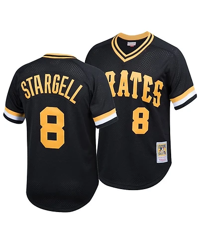 Mitchell & Ness Big Boys Willie Stargell Pittsburgh Pirates Mesh V-Neck Player Jersey