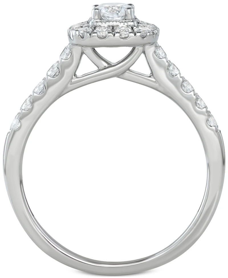 Diamond Halo Bridal Set (1 ct. t.w.) 14k White