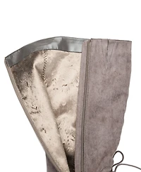 Journee Collection Women's Leeda Lace Up Detail Knee High Boots