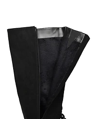 Journee Collection Women's Leeda Lace Up Detail Knee High Boots