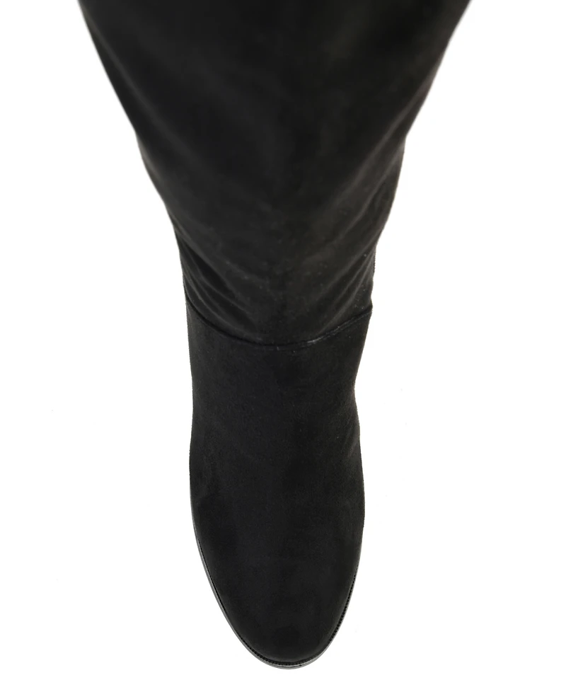 Journee Collection Women's Leeda Lace Up Detail Knee High Boots