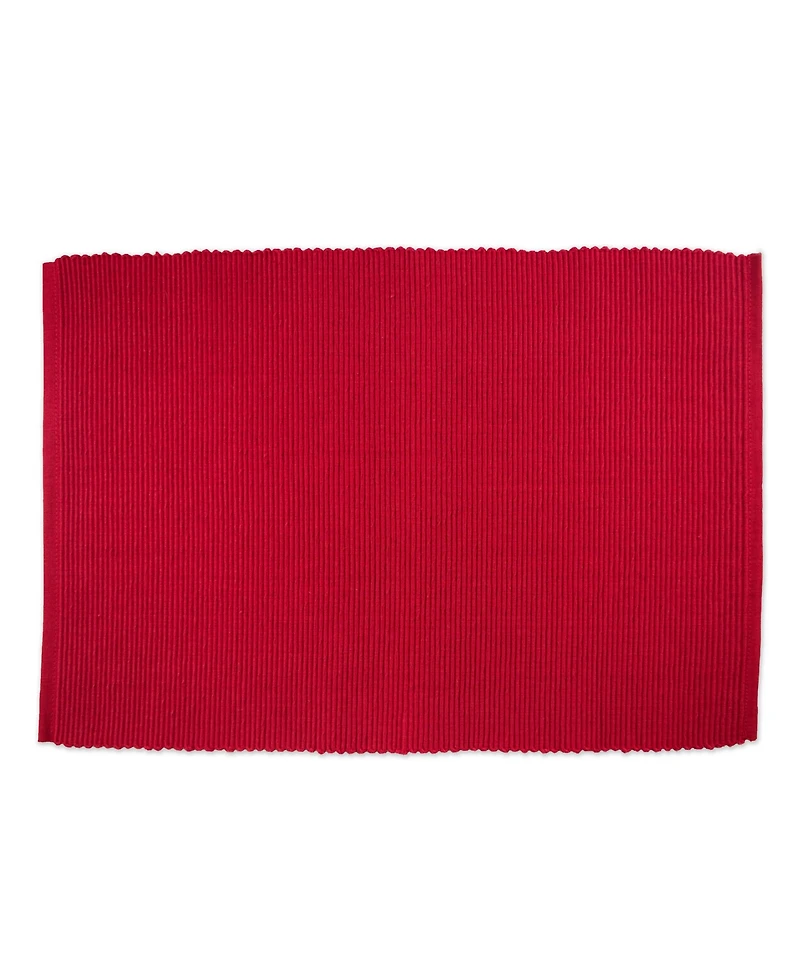 Cardinal Ribbed Placemat, Set of 6