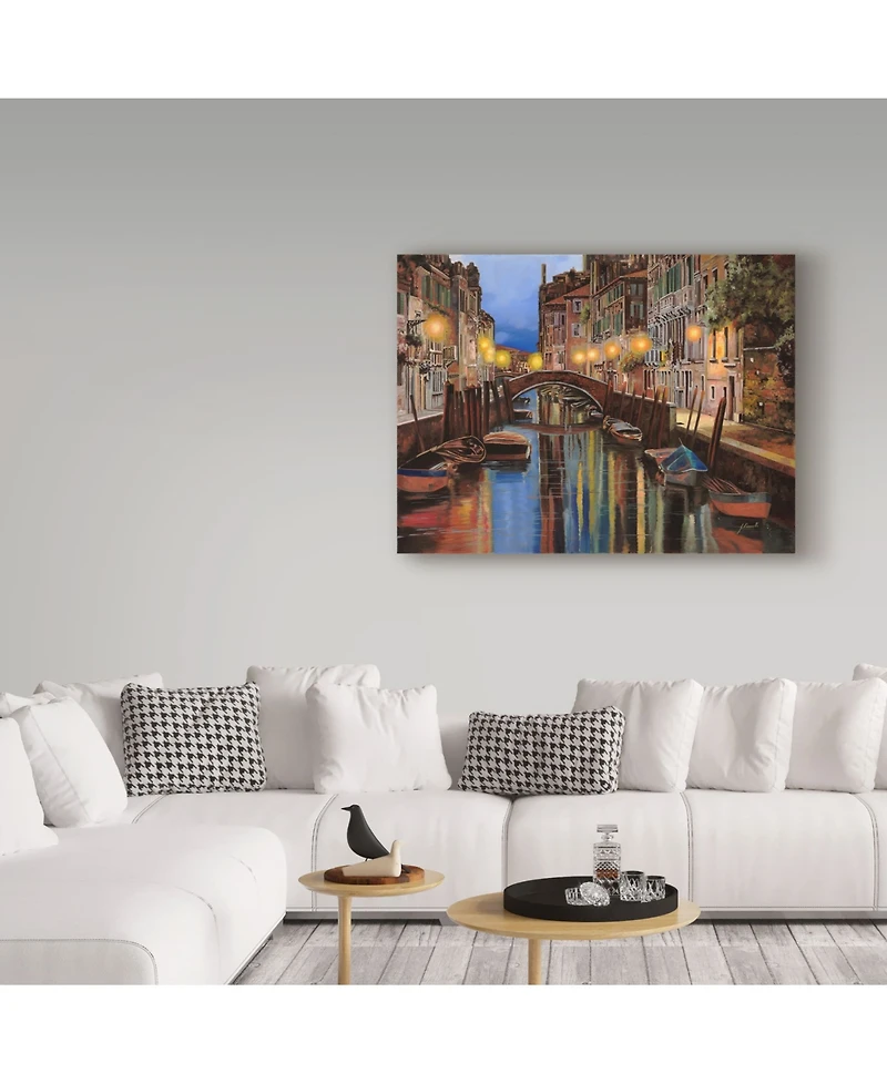 Guido Borelli 'Venezia All Alba' Canvas Art - 24" x 32"