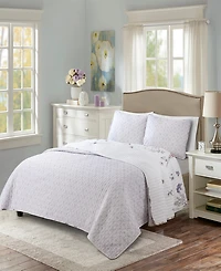 Lush Decor Adalia Reversible 3-Piece Quilt Set, King